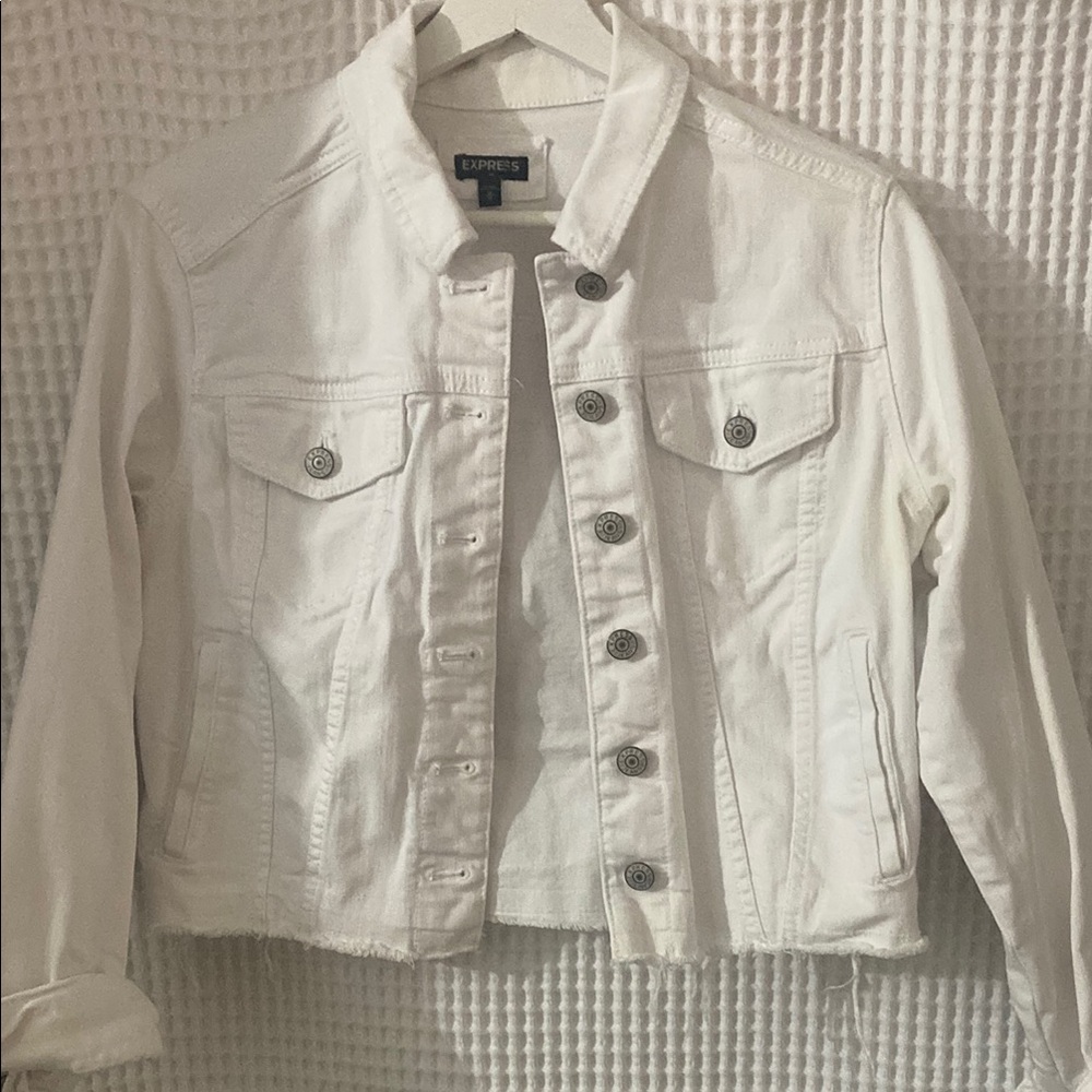 Express Women's Off-White Denim Jacket
